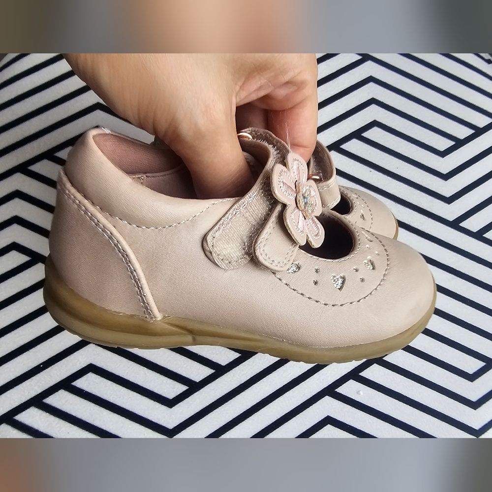 Rachel Shoes Pink Dress Shoes with Flower Accent